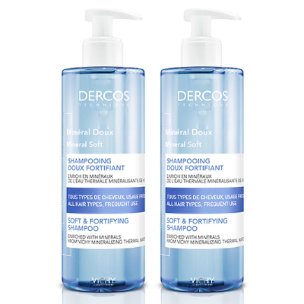 Vichy Promo Pack: Vichy Dercos Technique Mineral Soft Shampoo 2x400ml