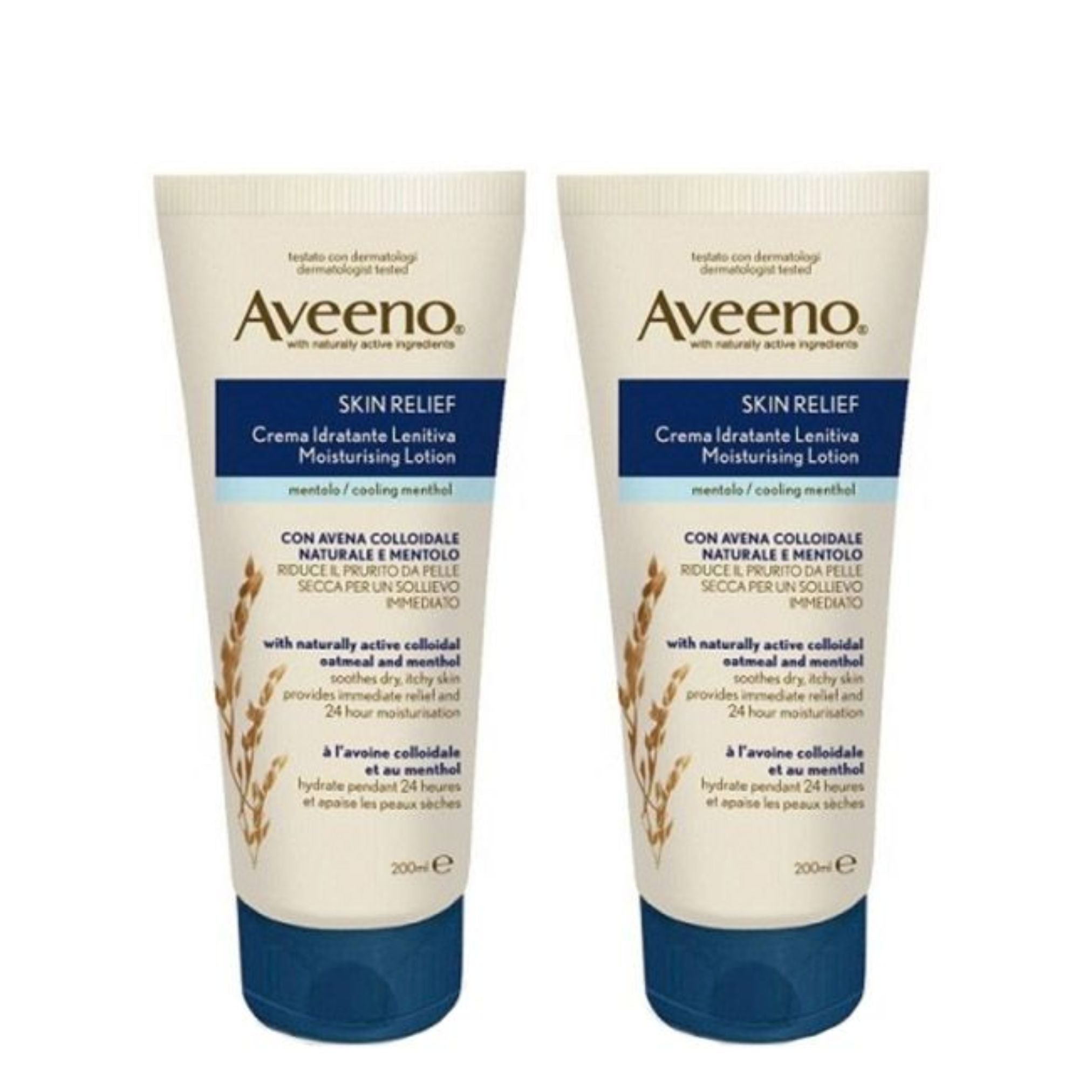 Aveeno Promo Pack: Aveeno Skin Relief Soothing Lotion with Menthol 2x200ml