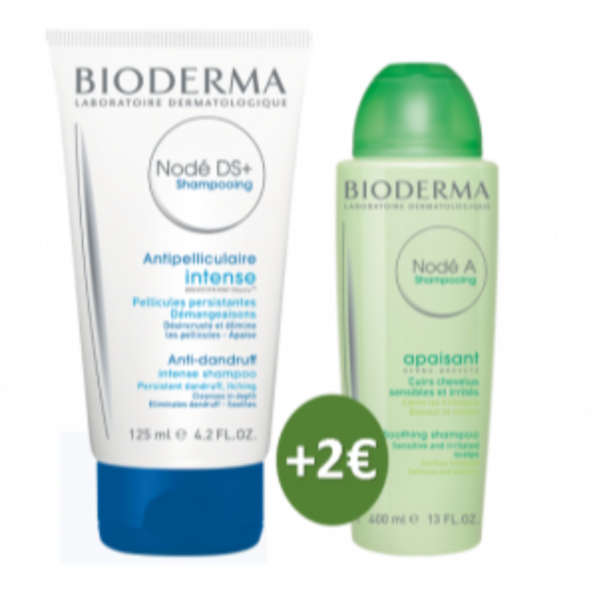 Bioderma Promo Pack: Bioderma Nodé DS+ Shampoo125ml+Bioderma Nodé A Shampoo 400ml