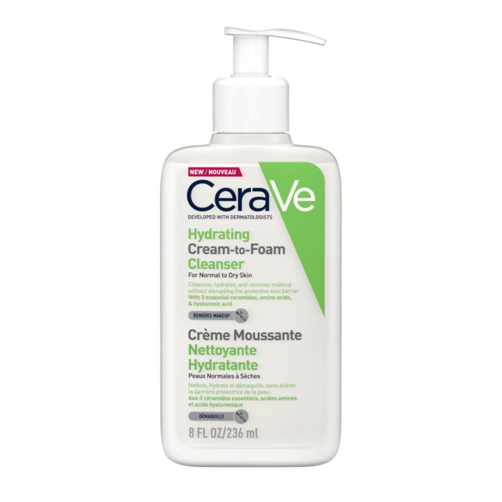 CeraVe Hydrating Cream-to-Foam Cleanser 236ml