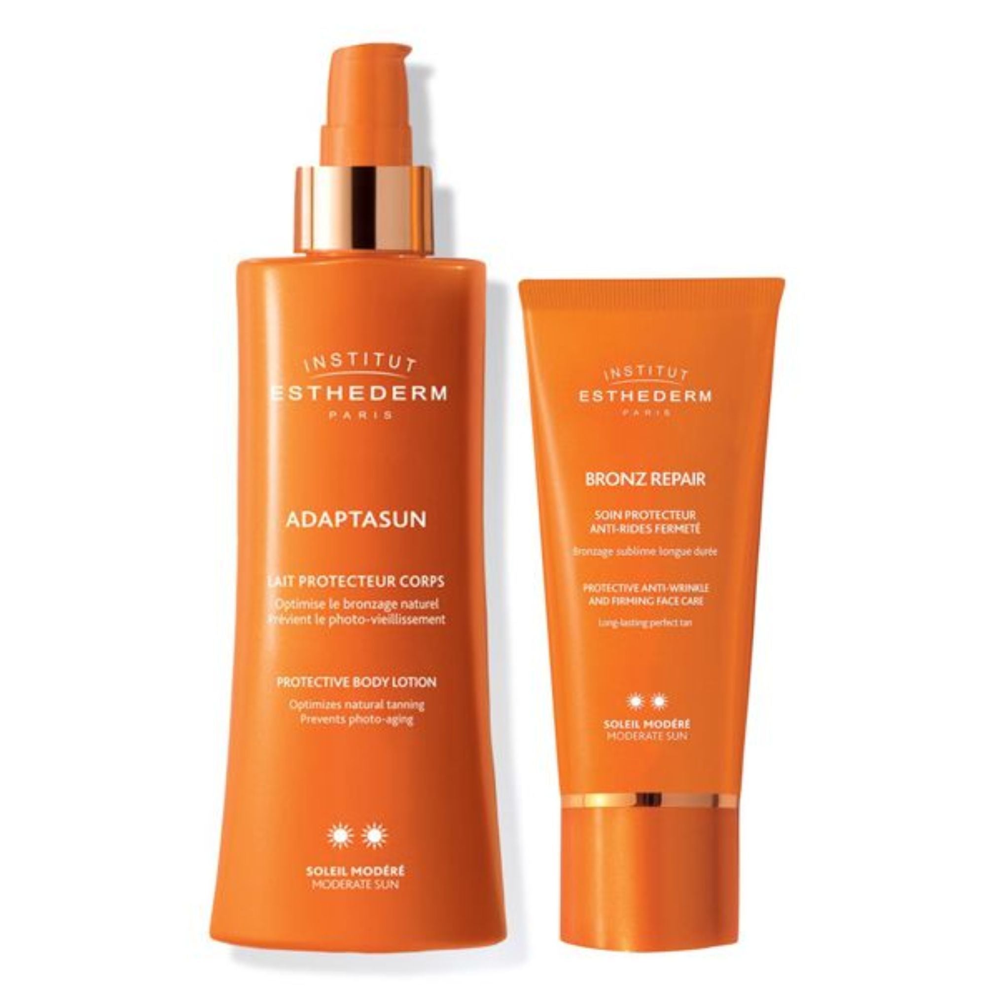 Esthederm Promo Pack: Esthederm Sun Adaptasun Protective Body Lotion Moderate Sun 200 ml + Esthederm Sun Bronz Repair Moderate Sun 50ml