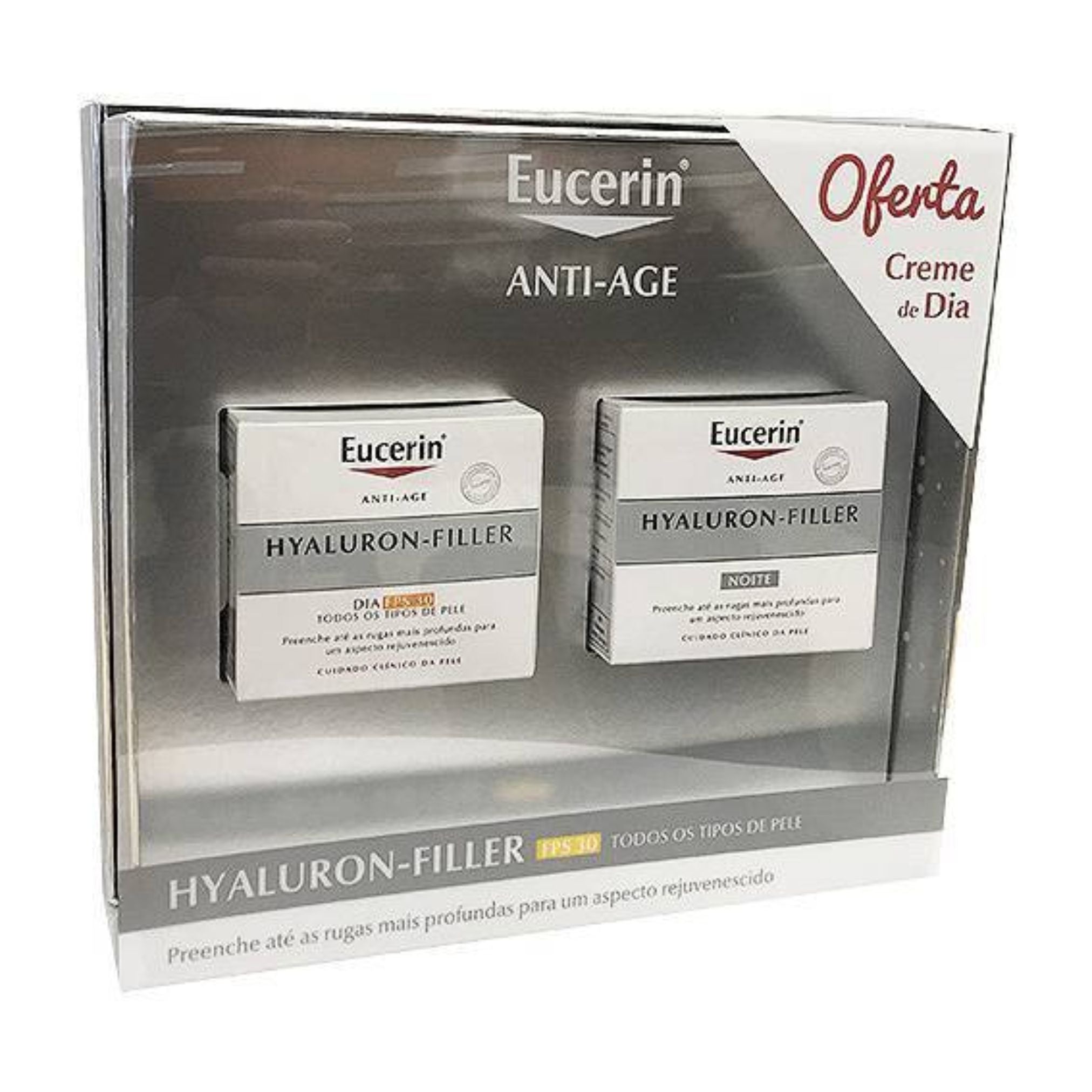 Eucerin Promo Pack Anti-Age: Eucerin Hyaluron-Filler Day Cream SPF30 50ml + Eucerin Hyaluron-Filler Night Cream 50ml