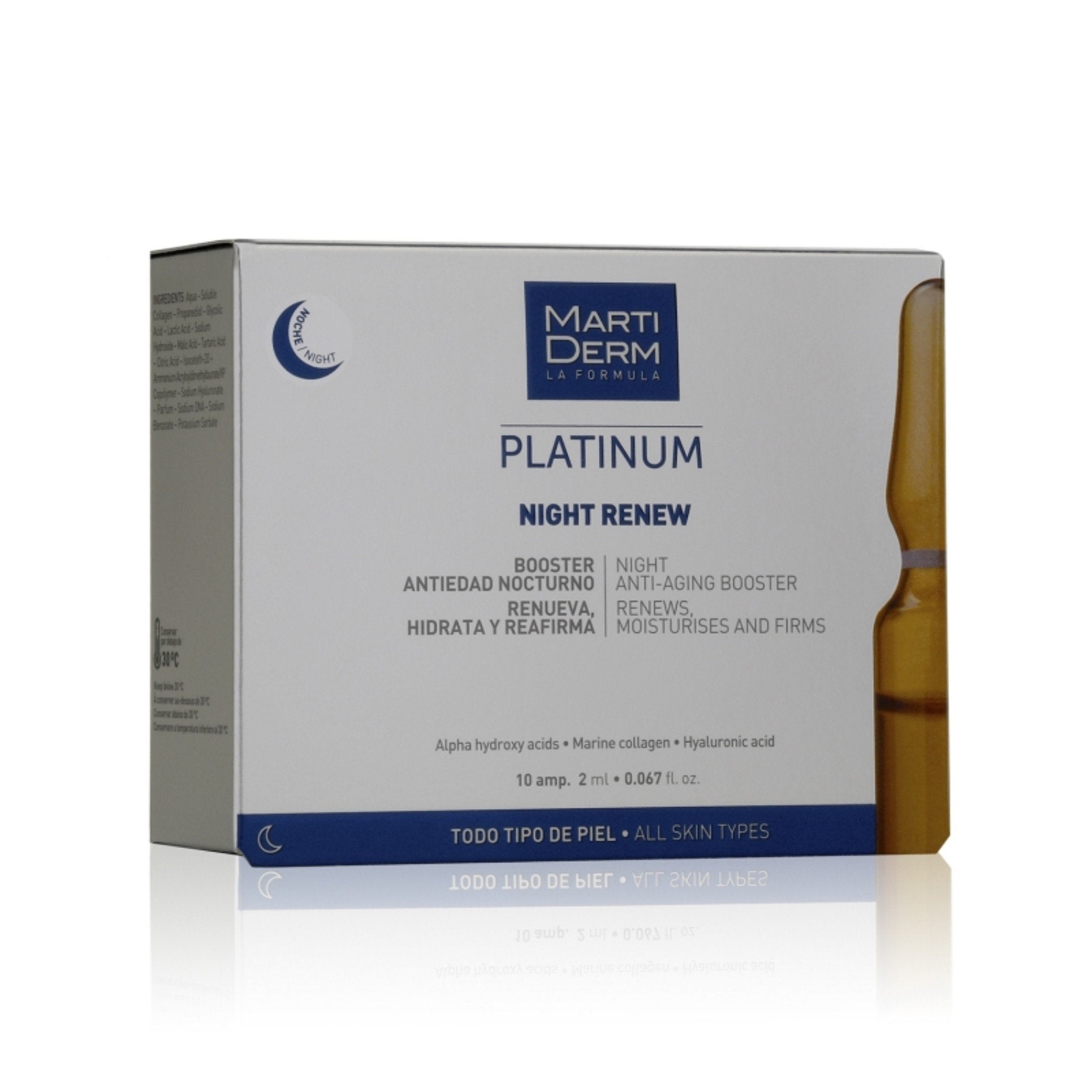 Martiderm Platinum Night Renew Ampoules 10x2ml