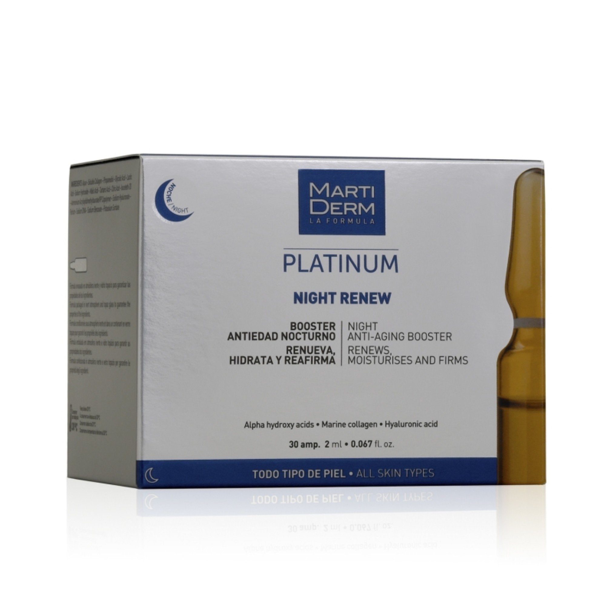 Martiderm Platinum Night Renew Ampolas 30x2ml