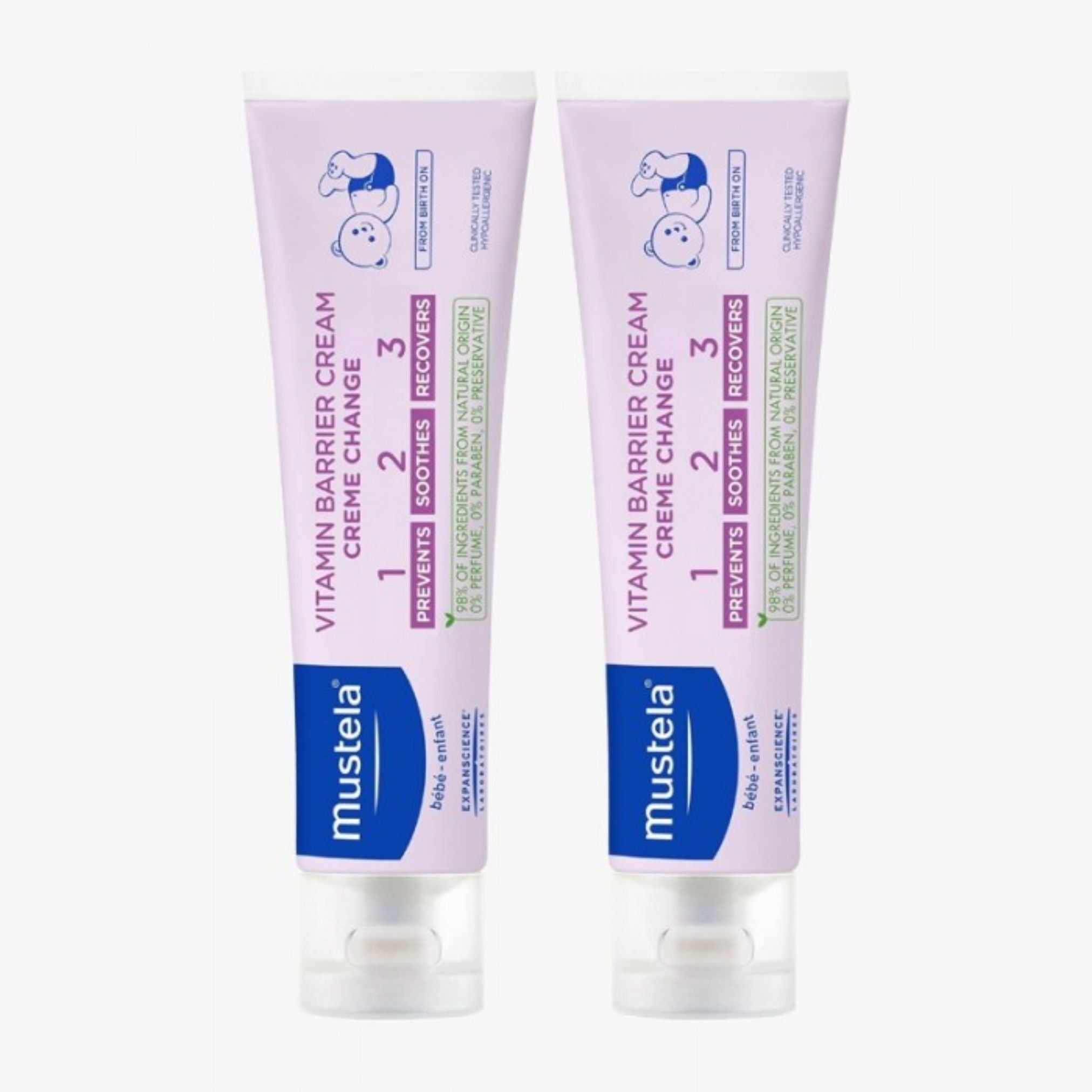 Mustela Baby Diaper Change Cream 123 150ml + 100ml