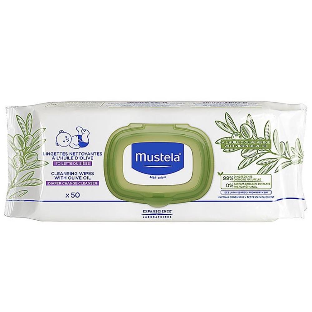 Mustela Bebé Toalhetes de Limpeza com Azeite 4x50