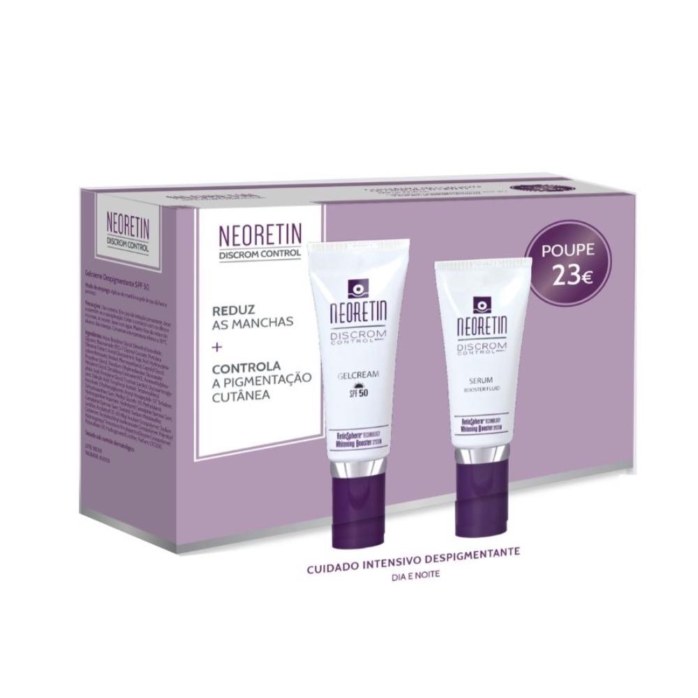 Neoretin Promo Pack: Neoretin Discrom Control Gel Cream SPF50 40ml + Neoretin Discrom Control Serum Booster Fluid 30ml