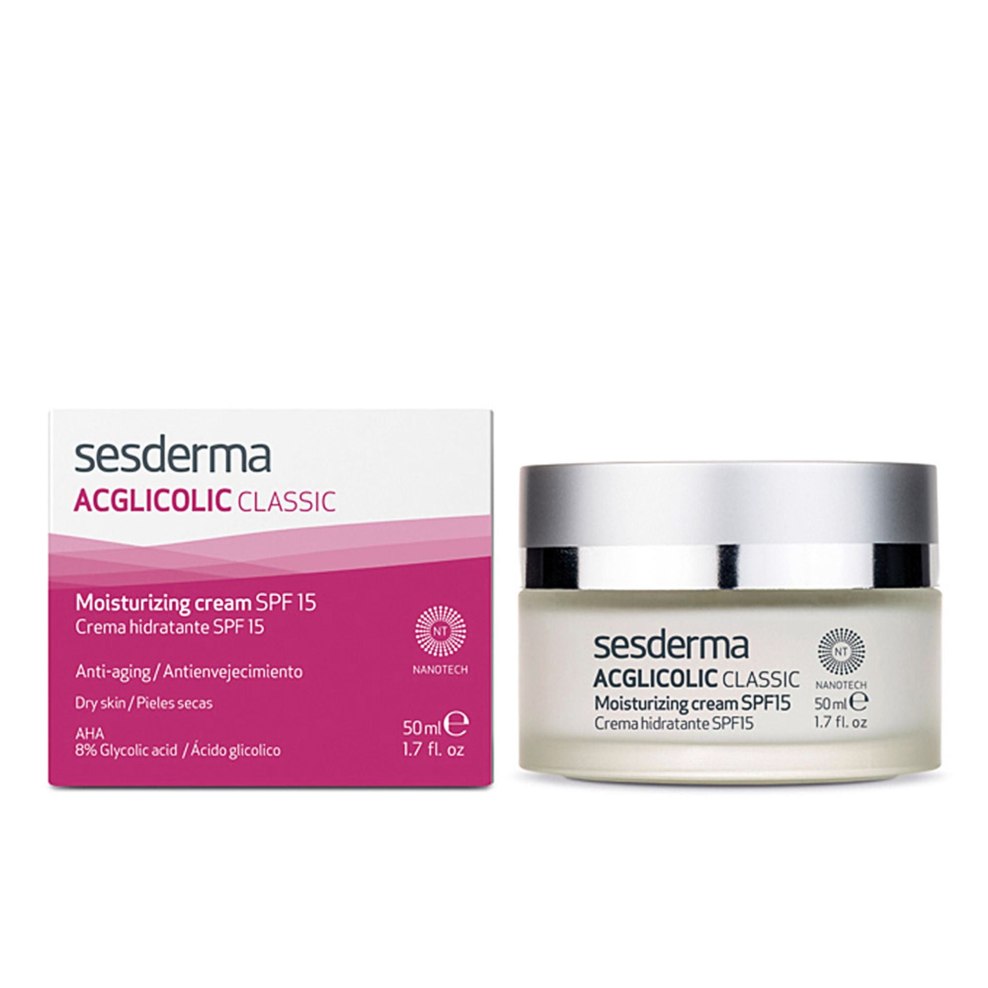 Sesderma Acglicolic Classic Moisturizing Cream SPF15 50 ml