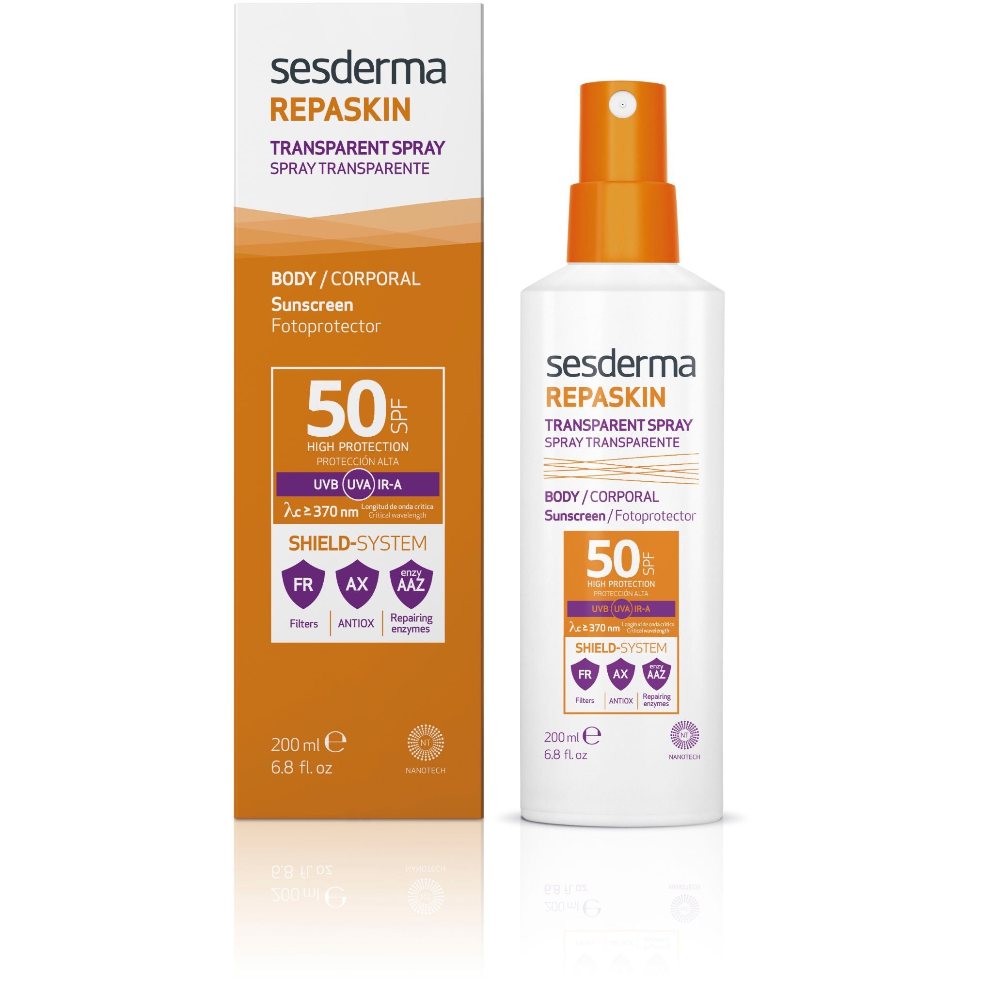 Sesderma Repaskin 50 Sunscreen Gel Cream SPF50 200ml