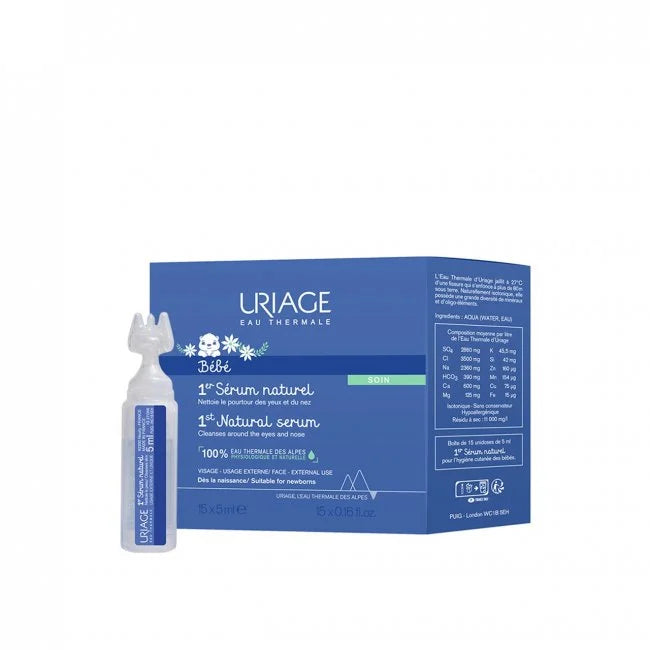 Uriage Bebé 1ro Soro Fisiológico Natural 15x5ml