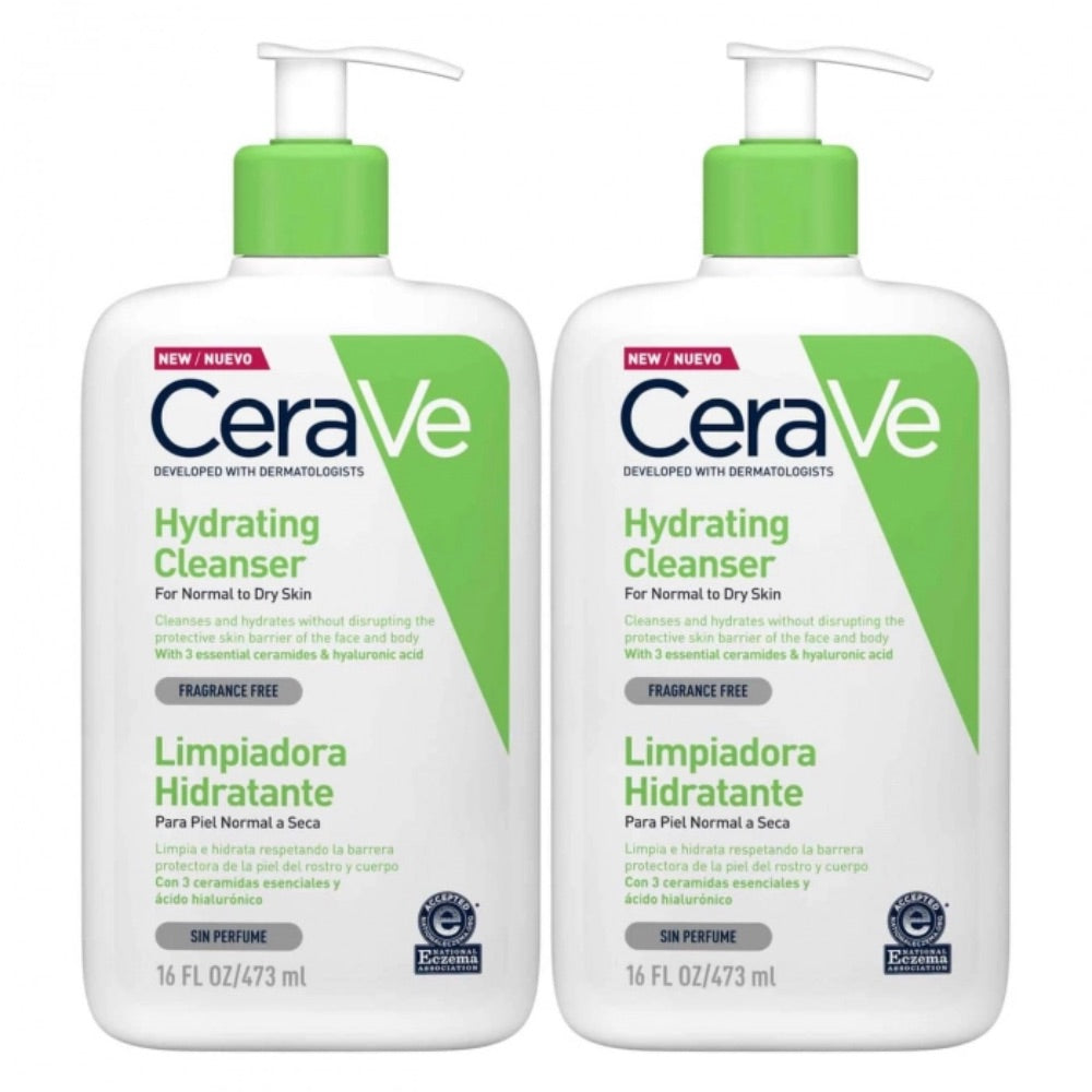 CeraVe Creme de Limpeza Hidratante 2x473ml