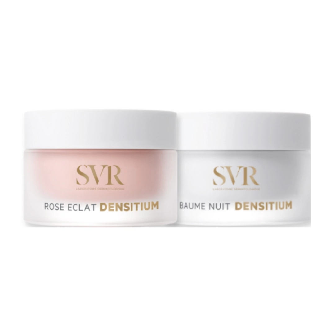 SVR Coffret Densitium Rose Eclat Revitalizing and illuminating 50 ml with Free SVR Densitium Redensifying Night Balm 50ml