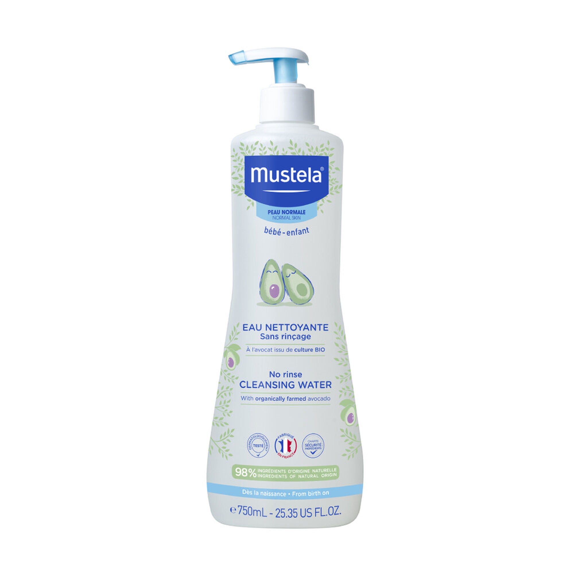 Mustela Cleansing Water 750ml + Backpack