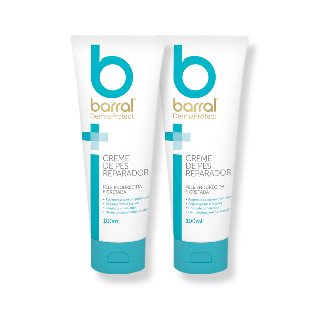 Barral DermaProtect Creme de Pés Reparador 100mlx2 unidades