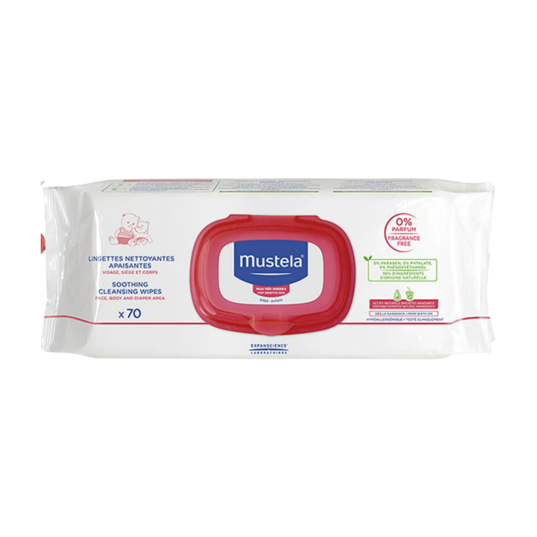 Mustela Baby Perfume Free Changing Wipes 70pc