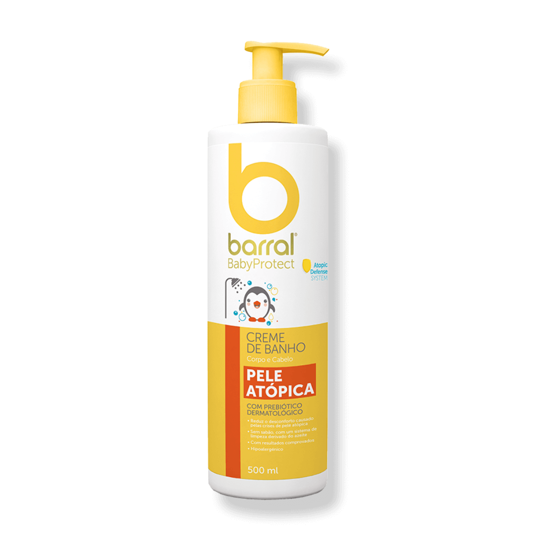 Barral BabyProtect Creme de Banho Pele Atópica 500ml