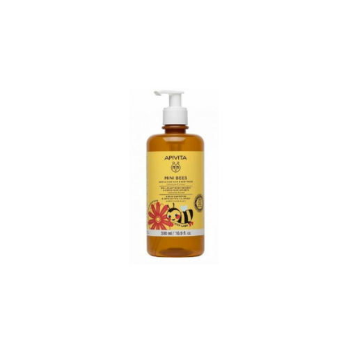 Apivita Mini Bees Gentle Kids Gel de banho e Cabelo Calendula e Honey 500ml