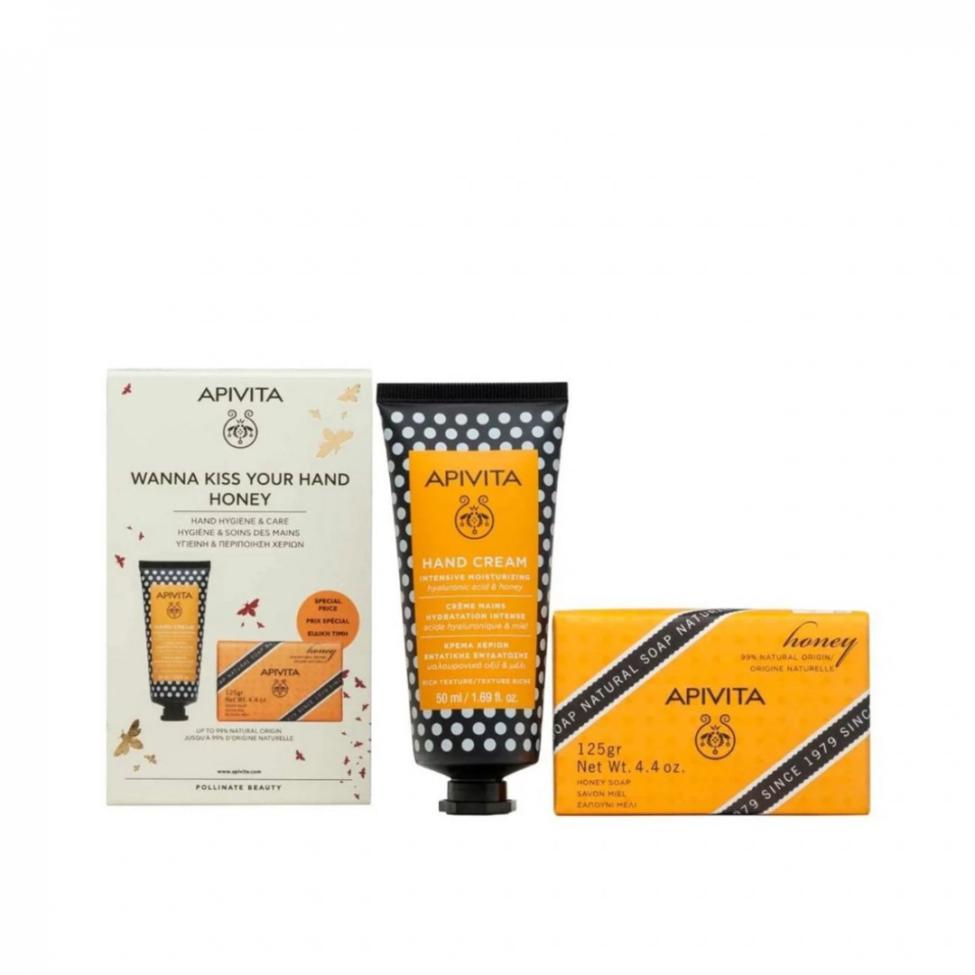 Apivita Coffret Wanna Kiss Hand Honey Hand Hygiene and Care