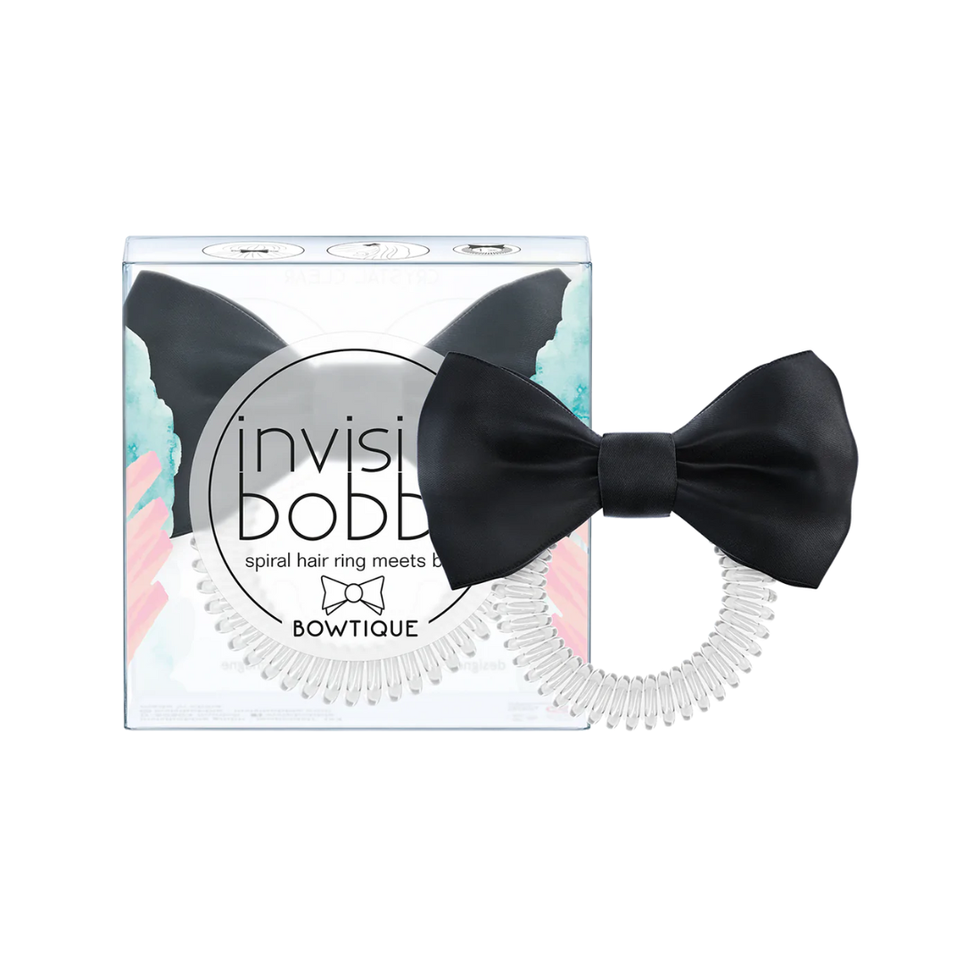 Invisibobble Bowtique Hair Elastic Black 1 unit