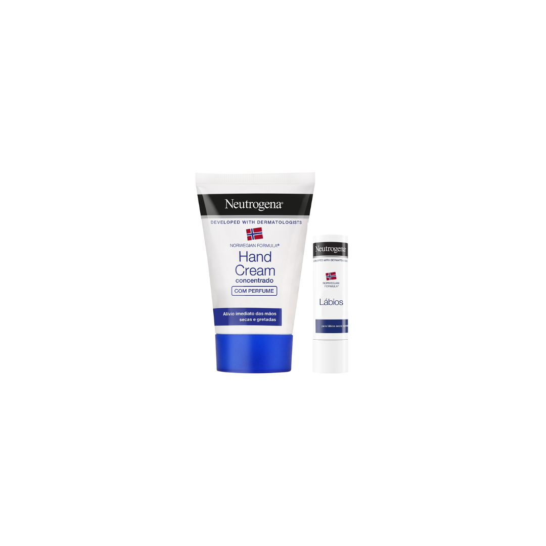 Neutrogena Promo Pack: Neutrogena Concentrated Hand Cream 50ml + Lipstick 4,8g