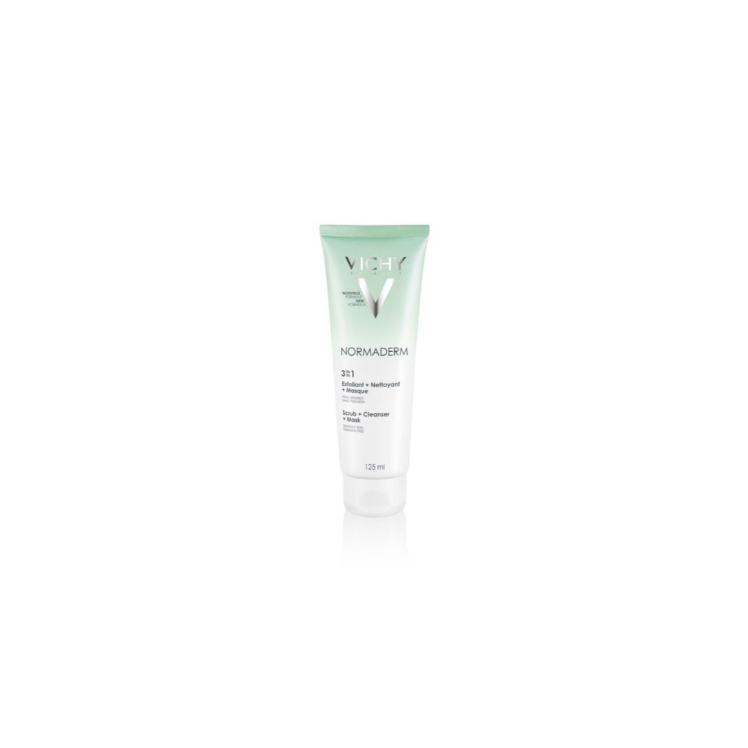 Vichy Normaderm Triactiv 3-in-1 Cleanser Scrub Mask 125ml