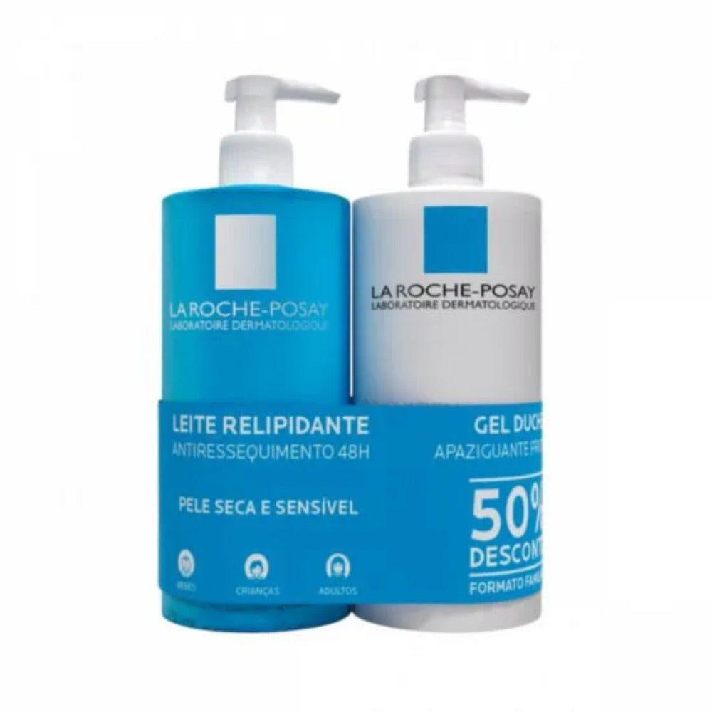 La Roche-Posay Lipikar Gel Lavante 750ml + La Roche-Posay Lipikar Leite 750ml