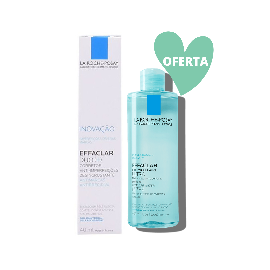 La Roche-Posay Effaclar Duo (+) 40 ml + La Roche-Posay Effaclar Água Micelar Ultra 200ml