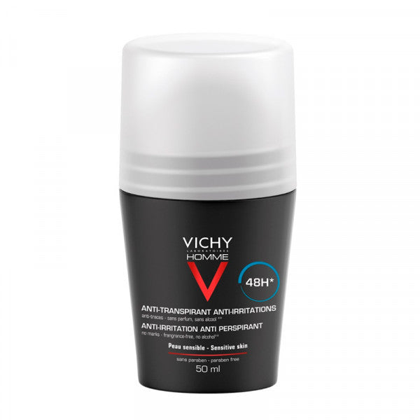 Vichy Homme Deo Roll On Pele Sensivel 48h 50ml