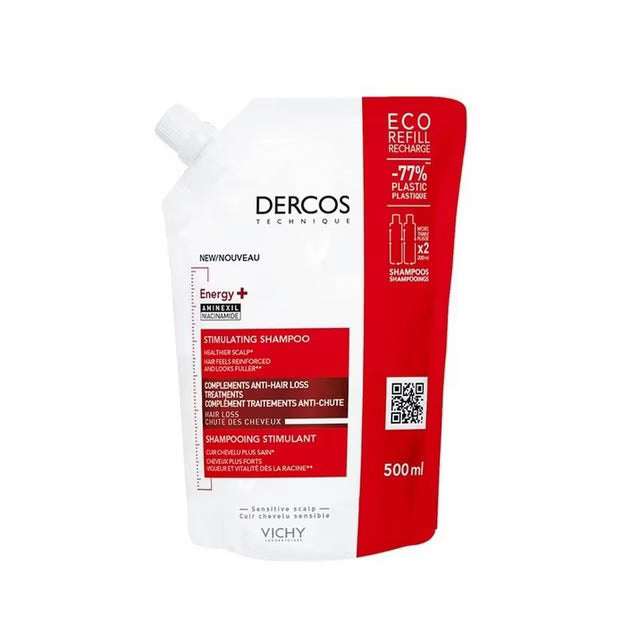 Vichy Dercos Energy+ Champô Estimulante Ecorefill Recarga 500ml