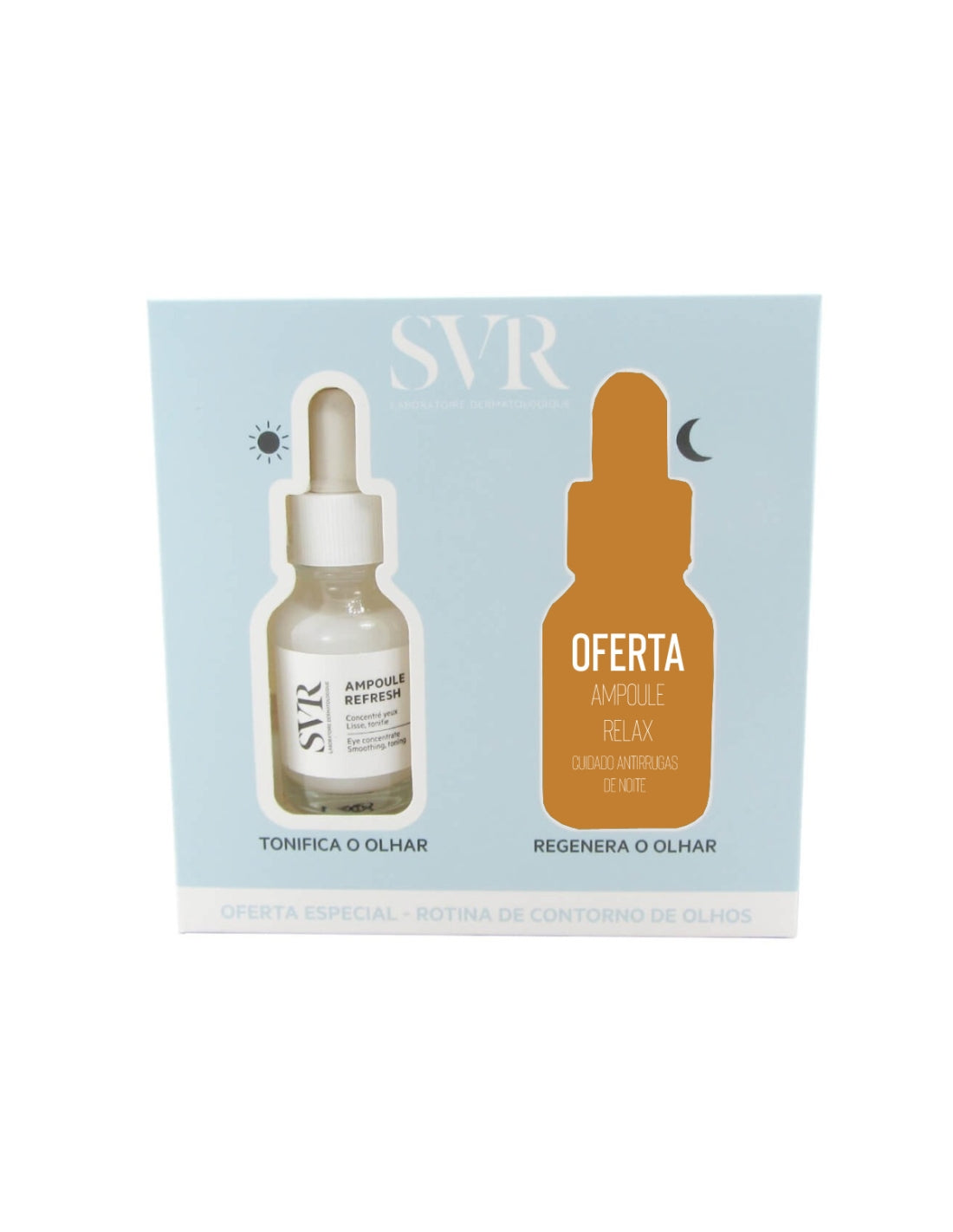 SVR Duo Eye Contour Concentrate Ampoule Refresh + Ampoule Relax