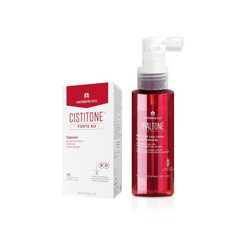 Cistitone Forte BD Cápsulas + Iraltone Loção Antiqueda 200ml Preço Especial