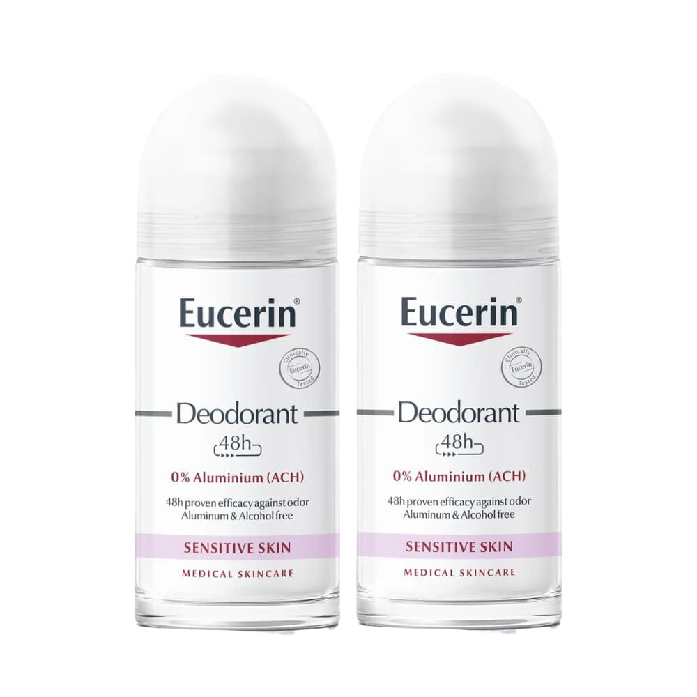 Eucerin Desodorizante Roll-On 48h sem Alumínio 2x50ml