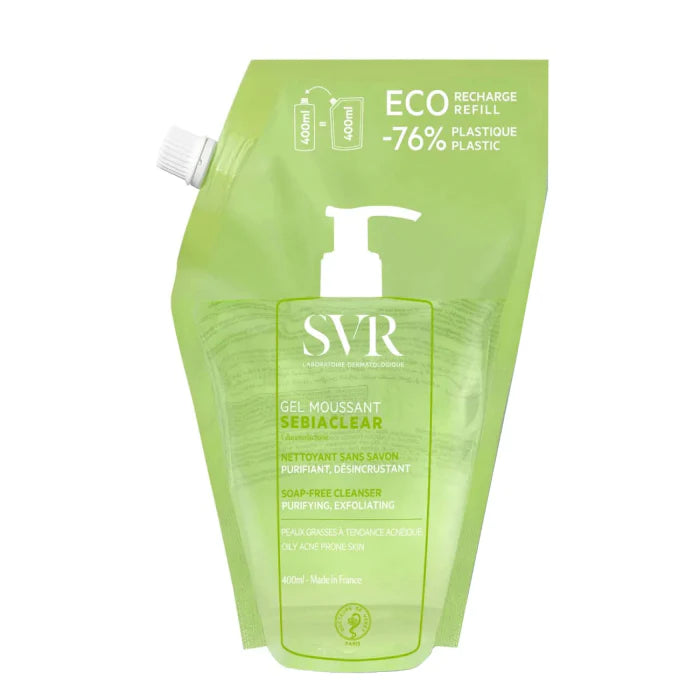 SVR Sebiaclear Purifying Cleansing Gel Eco Refill 400ml