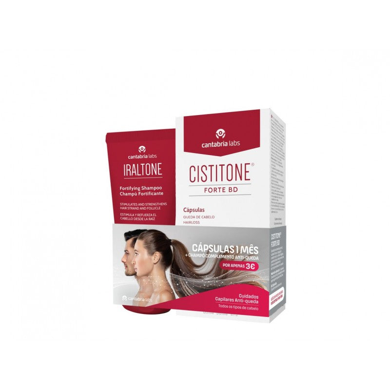 Cistitone Forte BD 60 Cápsulas + Iraltone Champô Fortificante 200ml