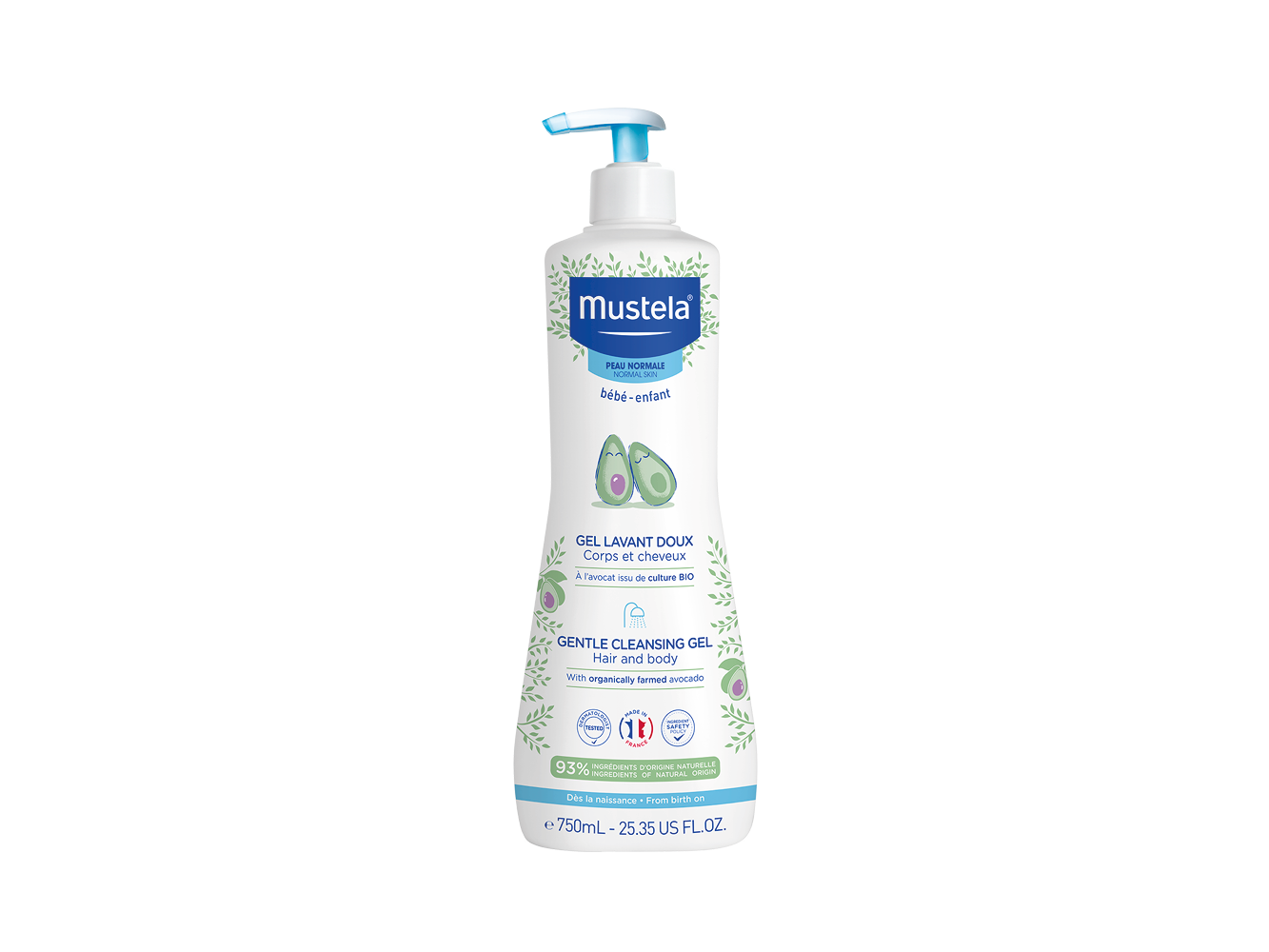 Mustela Bebé Gel Lavante Suave 750ml Preço Especial