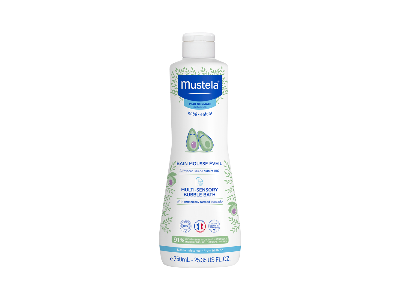 Mustela Bebe Espuma de Banho Multissensorial 750ml