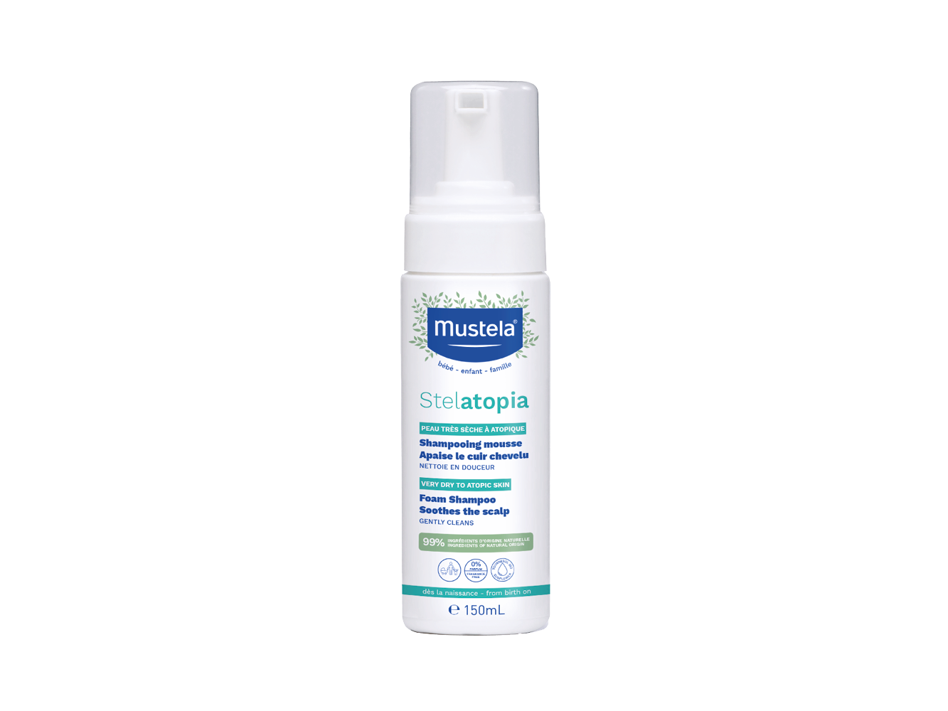 Mustela Baby Stelatopia Foam Shampoo 150ml