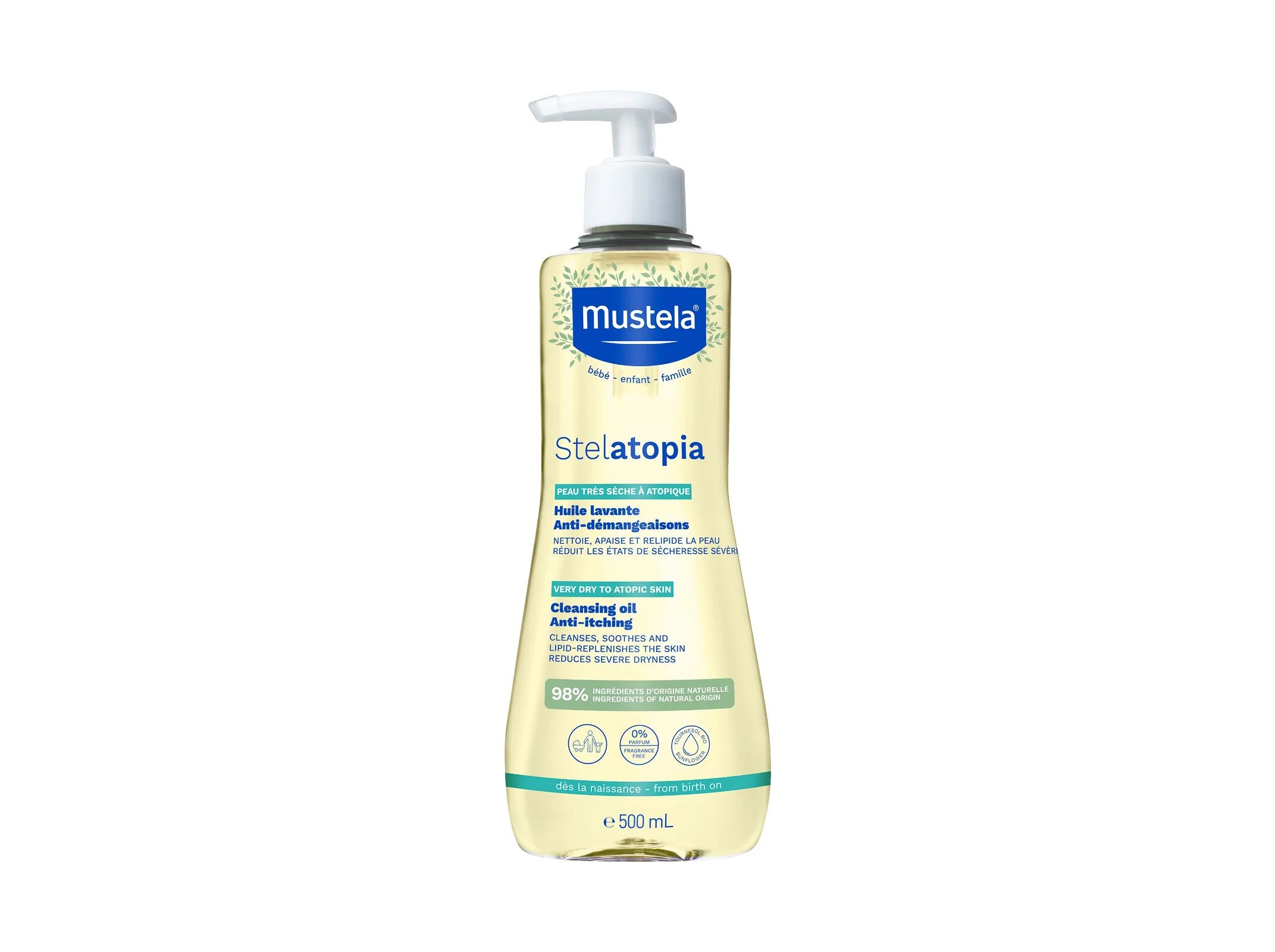 Mustela Baby Stelatopia Cleansing Oil 500ml