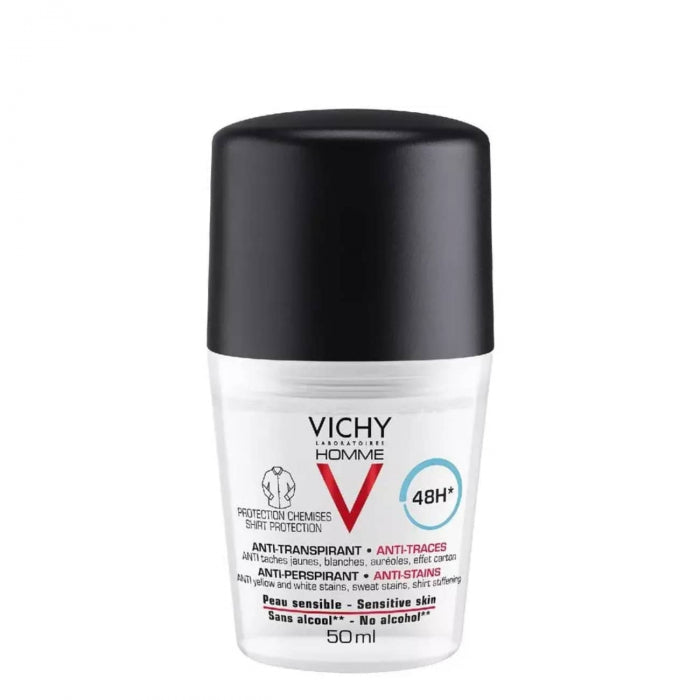 Vichy Homme Deodorant Antiperspirant Anti-Stains 48h 50ml