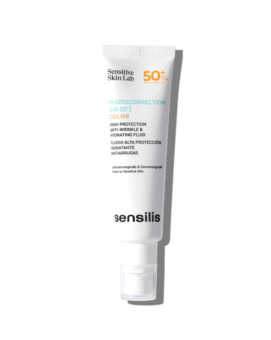 Sensilis Photocorrection [HA 50+] Fluido com Cor SPF50+ Antienvelhecimento 40ml