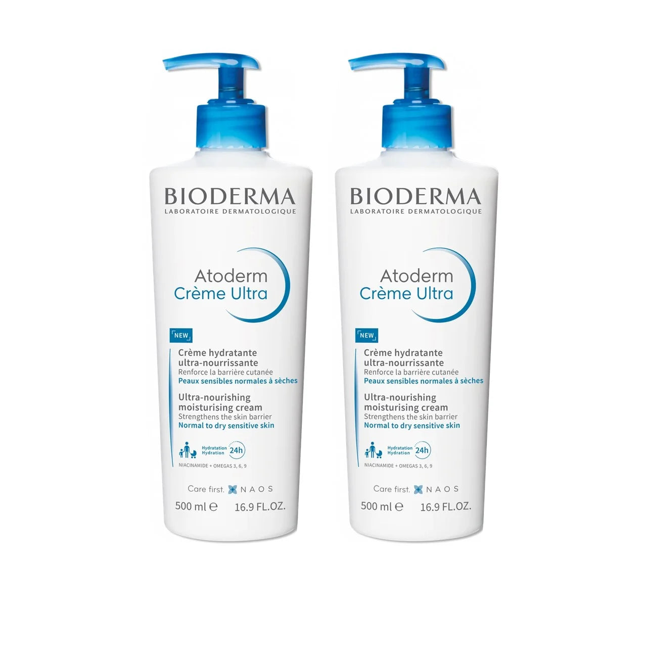 Bioderma Pack Promocional: Bioderma Atoderm Creme Hidratante 2x500ml