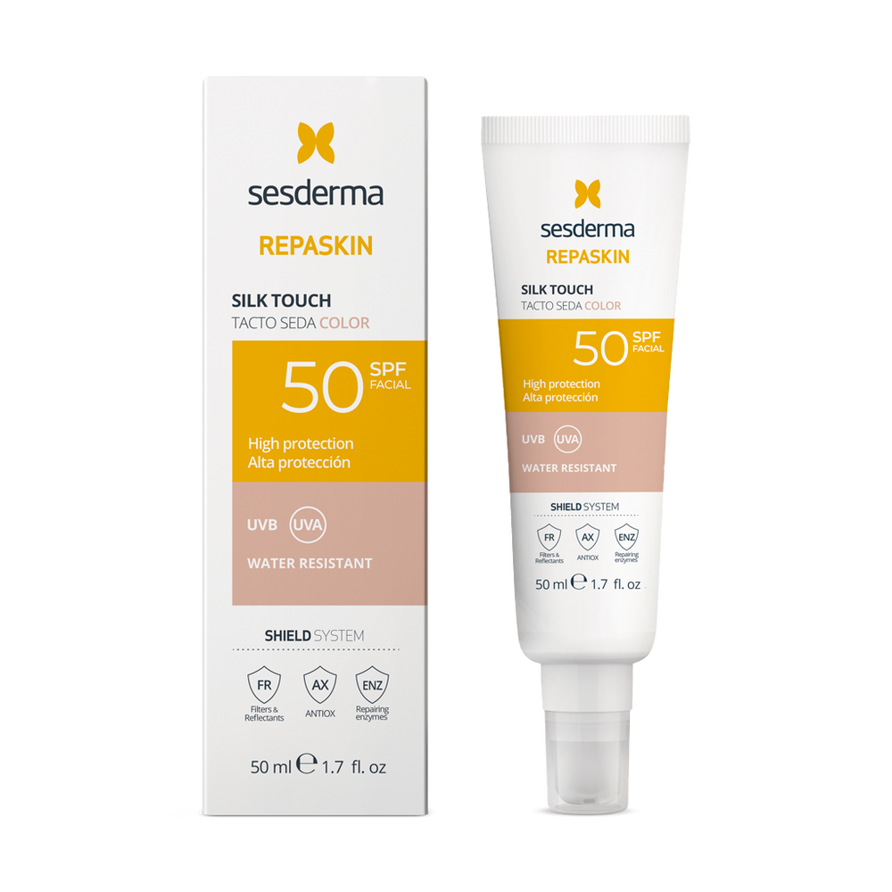 Sesderma Repaskin Facial Toque Seda com Cor SPF50 50ml