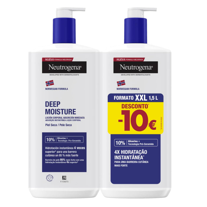 Neutrogena Deep Moisture Body Lotion Promo Pack 2x750ml