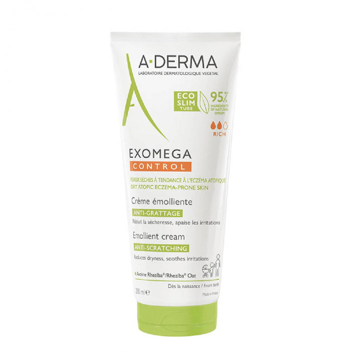 A-Derma Exomega Control Emollient Cream Anti-Scratching 200ml