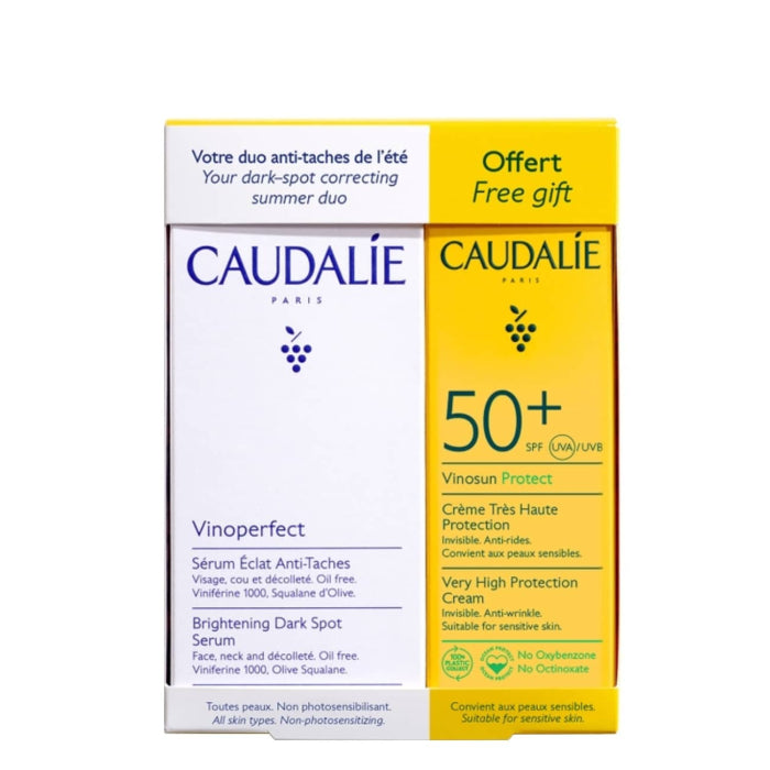 Caudalie Vinoperfect Radiance Serum 30ml + Caudalie Vinosun Protect SPF50+ 20ml