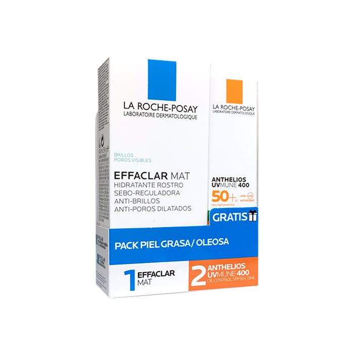 La Roche-Posay Effaclar Mat 40ml + Anthelios Uvmune 400 Oil Control SPF50+ 15ml