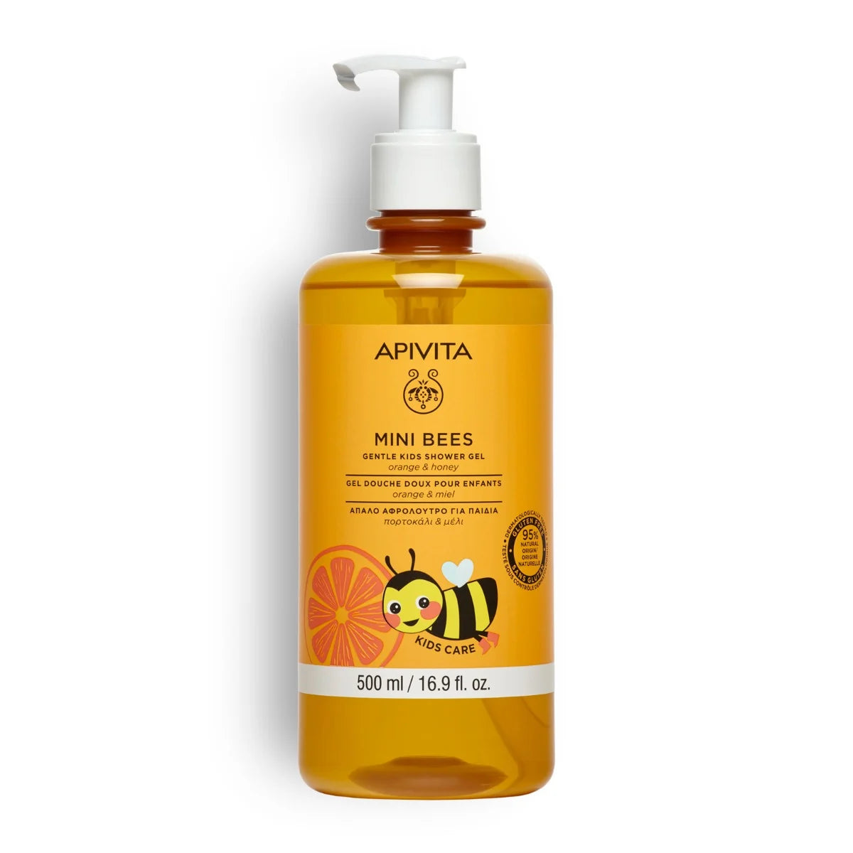 APIVITA Mini Bees Gentle Kids Shower Gel Orange & Honey 500ml