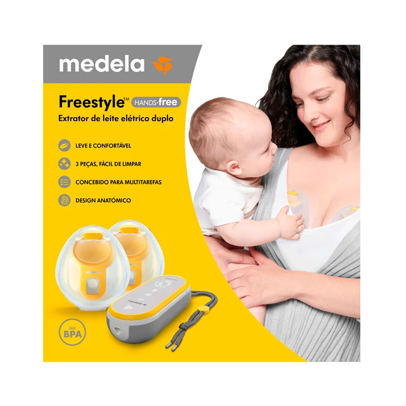 Bomba tira-leite elétrica dupla Medela Freestyle Hands-Free