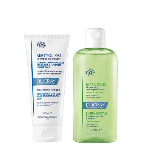 Ducray Kertyol PSO Shampoo 200ml + Oferta Extra Doux Shampoo 200ml