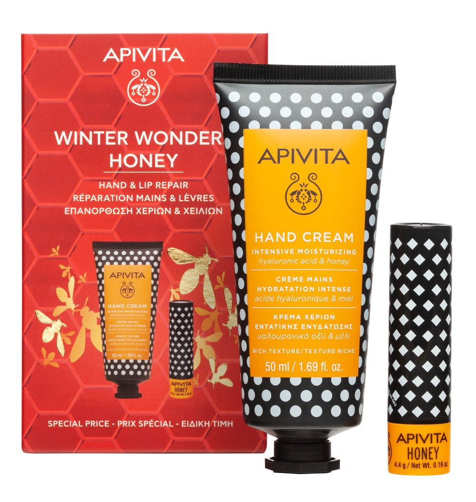 APIVITA Winter Wonders Honey Hand &amp; Lip Repair Coffret